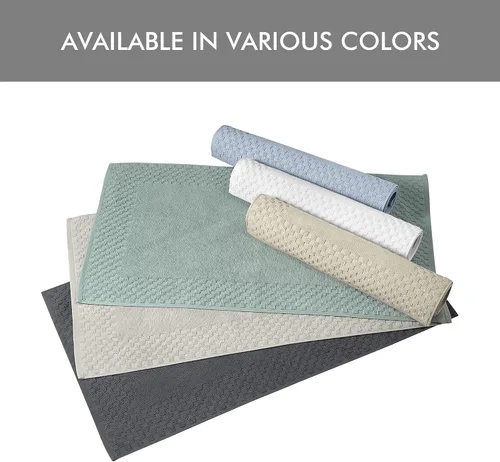 Vista 6 de Classic Turkish Towels CTT - Juego de 2 alfombras de baño 100% algodón, antideslizantes, cómodas y altamente absorbentes, lavables a máquina, 20 x