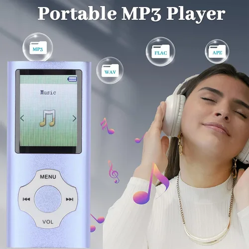 Vista 4 de MP3 Player MP4 Player Digital Audio Player 1.8 Inch Color Screen 16GB Memory Card HiFi Lossless Sound with Expandable Storage for Study Fitness