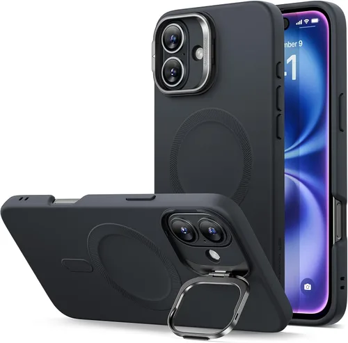Vista 57 de ESR Funda para iPhone 13 Pro, compatible con MagSafe, protección de grado militar a prueba de golpes, soporte de anillo de cámara integrado, funda