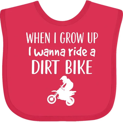 Vista 4 de inktastic Babero para bebé de motocross Future Dirt Biker