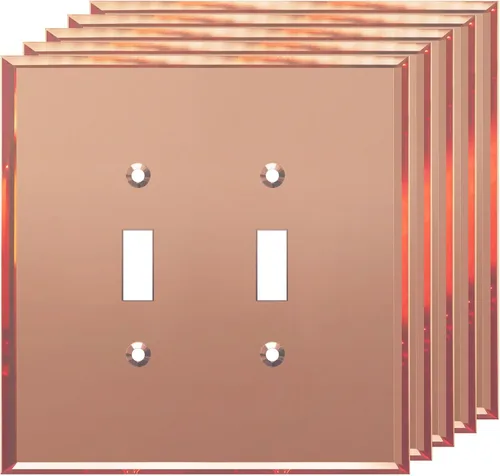 Vista 17 de LIDER - Placa de pared reflectante para interruptor de palanca, de gran tamaño, 1 banda, acrílico Dorado