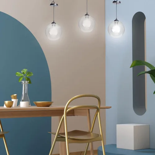 Vista 3 de Kichvoe Reemplazo de pantalla de lámpara de vidrio duradero para luz de techo base G9 Pantalla de globo transparente 3.9 pulgadas fácil instalación