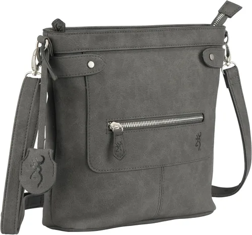 Vista 13 de Browning Women's Concealed Carry Catrina Purse, Premium Holstered Handbag With Safety Locking Option Marrón desteñido