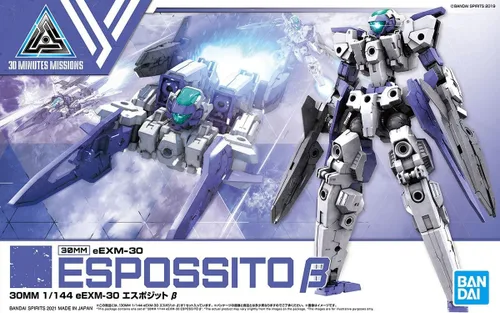Vista 2 de Bandai Hobby - Misiones de 30 Minutos - #40 Eexm-30 Espossito B; Bandai Spirits 30MM 1/144 Modelo Kit