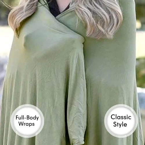 Vista 17 de K E L O R Luxury Cooling Travel Blanket - Stretchy, Lightweight Soft & Breathable Shawl Wraps for Women