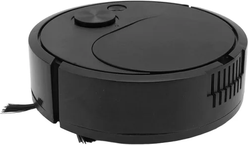 Vista 9 de Robot aspirador multifuncional, mini robot de barrido inteligente con carga USB para pisos de madera, azulejos y alfombras, negro