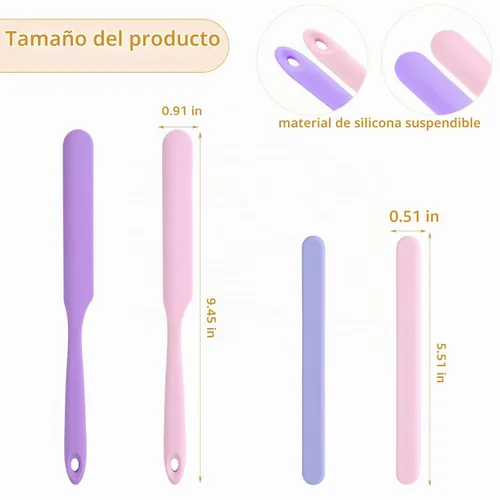 Vista 2 de 4 barras de cera de silicona, aplicador reutilizable para paletas