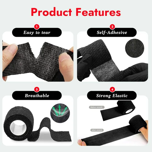 Vista 4 de 200 piezas de fundas para bolígrafos con 8 piezas de cinta adhesiva para agarre - Fundas para bolígrafos azules SOTICA, fundas para máquinas, fundas