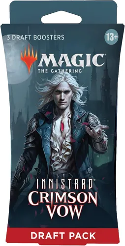 Vista 7 de Magic The Gathering Innistrad: Crimson Vow 3-Booster Draft Pack 45 cartas mágicas