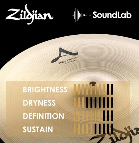 Vista 6 de Zildjian A0223 - Platillo delgado de 16 pulgadas