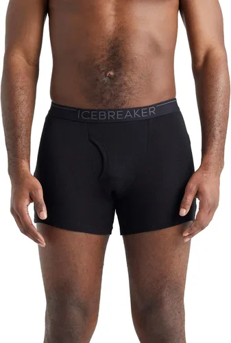 Vista 2 de Icebreaker Merino Boxeadores 175 Everyday Wfly para hombre Negro