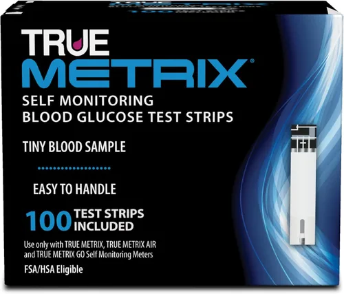 Vista 13 de TRUE METRIX Tiras de prueba de glucosa en sangre de autocontrol, 100 unidades (2 x 50) Blood Glucose Test Strips Compatible with TRUE METRIX Self