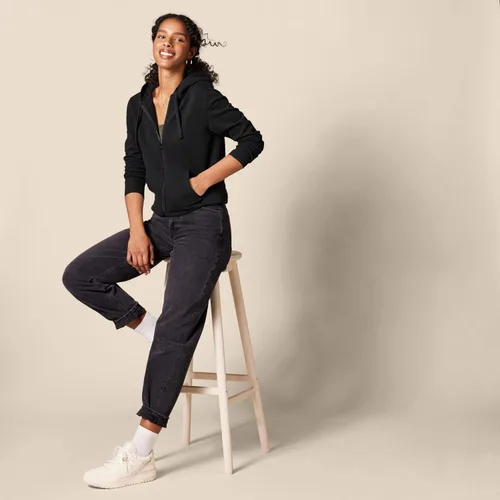 Vista 5 de Tienda Essentials Sudadera con capucha y cremallera completa para mujer (disponible en tallas extragrandes)