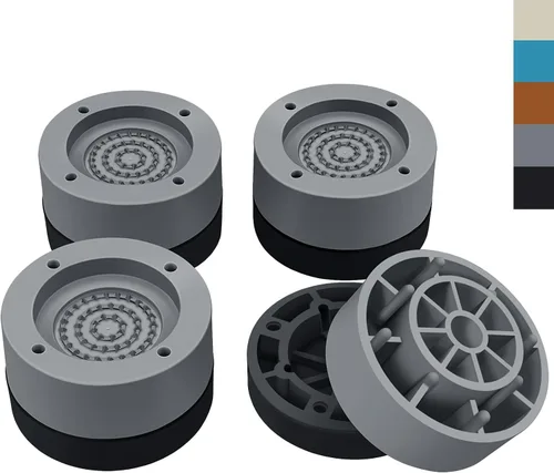 Vista 8 de ANNKUT Furniture Risers 1 Inch, Round Bed Risers Heavy Duty, 12 Pack Black