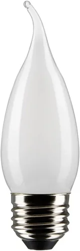 Vista 2 de Satco S21311/06 - Bombillas LED E26 de 3 W, 2700 K, clasificación de 15000 horas, regulables, paquete de 6