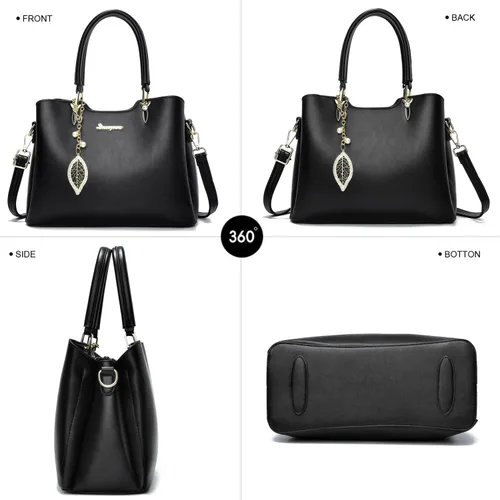 Vista 4 de SiMYEER Satchel Purses and Handbags for Women PU Leather Tote Top Handle Shoulder Bags Ladies Crossbody Bags