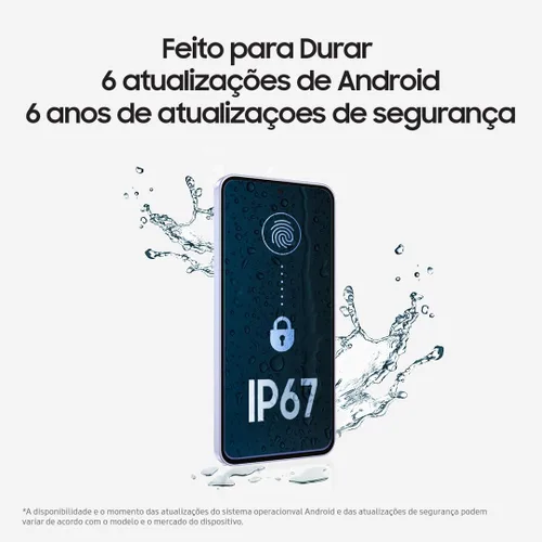 Vista 4 de Samsung Galaxy A56 5G 2025 128GB, Dual SIM 6.7 pulgadas 120Hz AMOLED, IP67 resistente al agua, Android 15 Modelo internacional desbloqueado