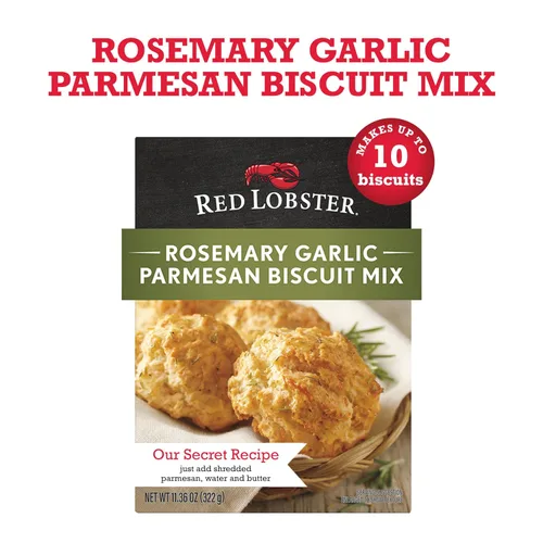 Vista 3 de Red Lobster Mezcla de galletas de parmesano y ajo y romero, condimento de hierbas y ajo y romero, caja de 11.36 onzas (paquete de 12)