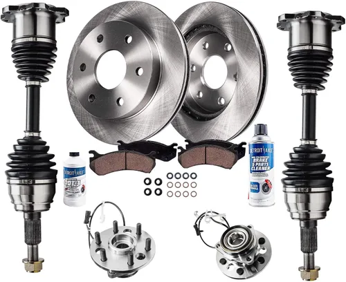 Vista 53 de Detroit Axle - Rotores de freno para Nissan NV2500 NV3500 NV1500 NV1500 2012-2021, repuesto de rotores de freno de disco: rotor delantero de 14.17