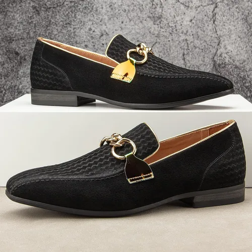 Vista 6 de Meijiana Mocasines ligeros para hombre, mocasines de vestir elegantes, transpirables, con borlas