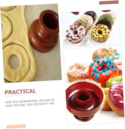 Vista 6 de 4 moldes de donas multifunción gruesos y redondos para hornear donas para el hogar, herramientas de cocina para hacer deliciosas donas