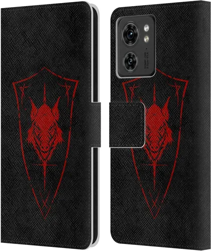 Vista 9 de Head Case Designs Funda de piel con licencia oficial de Christos Karapanos Demon Shield compatible con Motorola Moto Edge 40