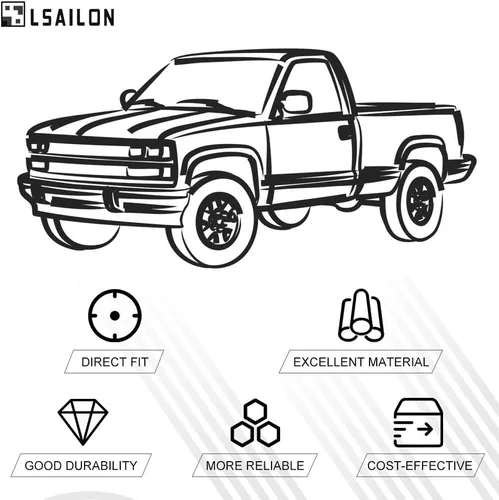 Vista 2 de 8 piezas aptas para Nissan D21 86-94 para Nissan Pickup 95-97 Kit de suspensión delantera (2) ES2998RL extremo de barra de acoplamiento interior (2)