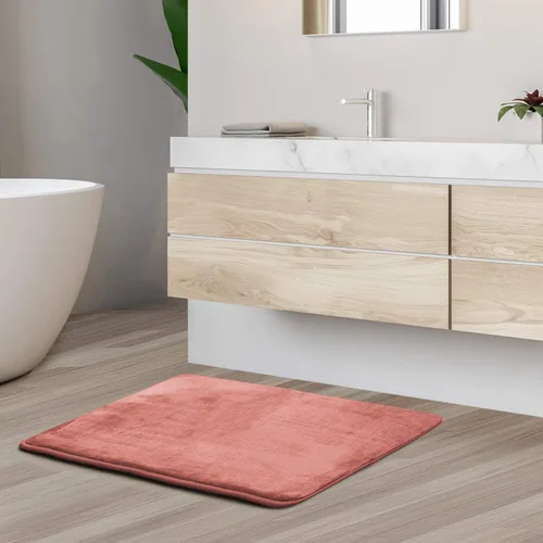 Vista 168 de Clara Clark Alfombra de Baño 24" x 17" - Alfombras de Baño, Tapete de Baño de Espuma Viscoelástica, Afelpado, Acogedor, Ultra Suave, Antideslizante