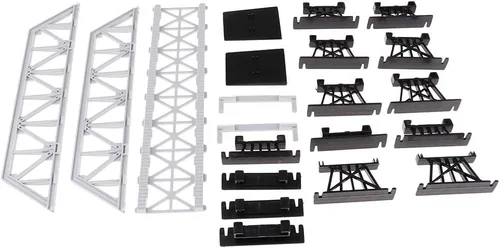 Vista 8 de Modelo de ferrocarriles y trenes HO Escala Puente Modelo Edificio Accesorio DIY