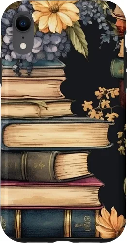 Vista 24 de Funda para iPhone 16 Vintage Floral Book Lover