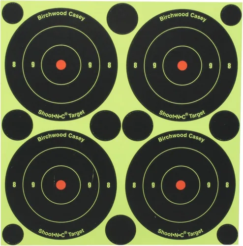 Vista 3 de Birchwood Casey Shoot•N•C 3" Bullseye Paper Shooting Target