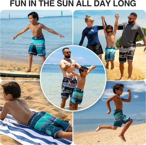Vista 46 de Kanu Surf Traje de baño Yolo de secado rápido UPF 50+ para niños