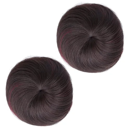 Vista 30 de 2 extensiones de moño de cabello, accesorio de peluca, extensiones de cabello rizado y ondulado, extensiones de cabello recogido, extensión de moño