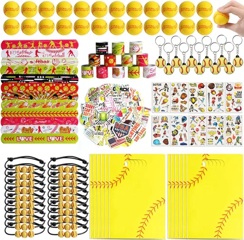 Vista 11 de Kolewo4ever Set de 295 Piezas de Artículos de Fiesta de Voleibol a Granel Rellenos de Bolsas de Regalitos de Voleibol para Bolsas de Regalos