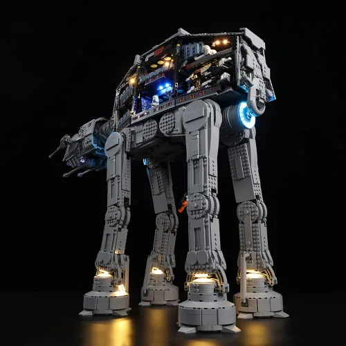 Vista 7 de Kyglaring Kit de luces LED compatible con Lego Set 75313, accesorios de iluminación compatibles con el modelo Star Wars at-at 75313, solo luces