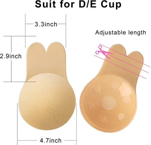 Vista 2 de ONESING 6 Pairs Adhesive Bra Invisible Bra Sticky Bra Strapless Backless Bra Nipple Covers for Women Reusable Pasties