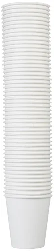 Vista 3 de Amazon Basics Tazas de café desechables, 10 onzas, papel, 1000 unidades (paquete de 1), color blanco