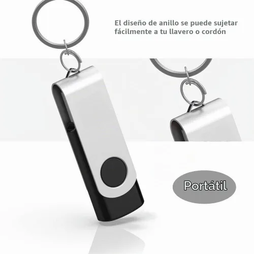 Vista 4 de Aiibe Paquete de 2 unidades flash USB de 8 GB, unidades flash USB 2.0 USB 2.0, unidades de memoria con cremallera a granel (negro)
