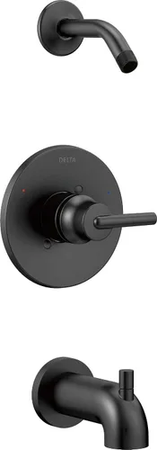 Vista 2 de Delta Faucet T14459-LHD Trinsic Serie 14 - Molde para bañera/ducha con menos cabezal de ducha, cromado