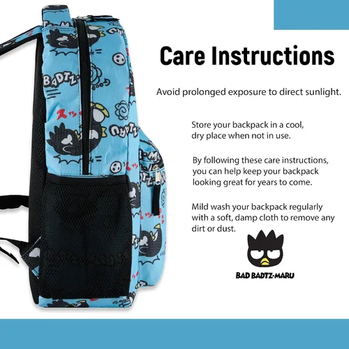 Vista 5 de Hello Kitty Allover Mochila escolar - My Melody, Kuromi, Keroppi, Badtz-Maru - Mochila para niños, niñas, mujeres - Mochila escolar