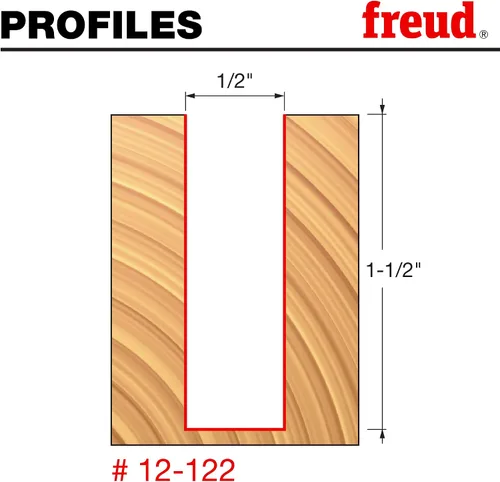 Vista 3 de Broca recta de doble acanaladura Freud, 15/64 x 3/4 de pulgada, con vástago de 1/2 pulgada, 12-096