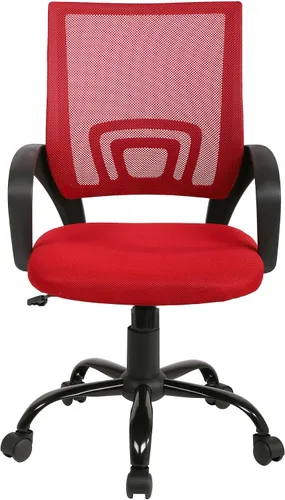 Vista 10 de Silla de oficina, silla de oficina ergonómica, ajustable, silla giratoria de escritorio de oficina con reposabrazos, con para hogares y oficinas