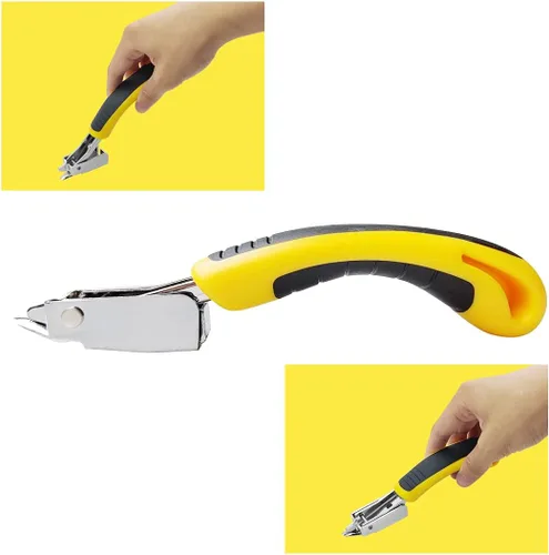 Vista 3 de Removedor de grapas, herramienta de extracción de grapas, tapicería y construcción, removedor de grapas resistente, extractor de grapas de fuerza