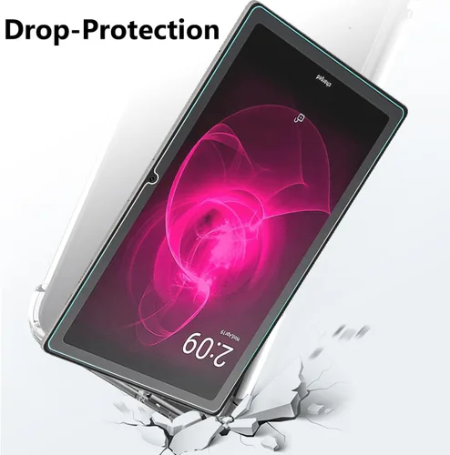 Vista 7 de T-Mobile REVVL Tab 5G - Protector de pantalla de vidrio templado de 10.36 pulgadas (2023), antihuellas, dureza 9H, compatible con fundas, sin