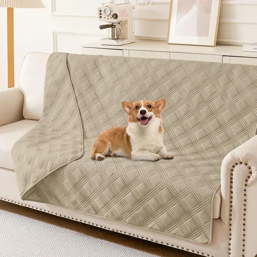 Vista 67 de hyha - Manta impermeable para cama de perro, mantas suaves para mascotas, funda impermeable para sofá para perros, fundas reversibles lavables