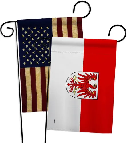 Vista 4 de Brandenburg Garden Flags 2pcs Pack Regional Germany States Central Europe Territory Old History Country Particular Area Small Decorative Gift Yard