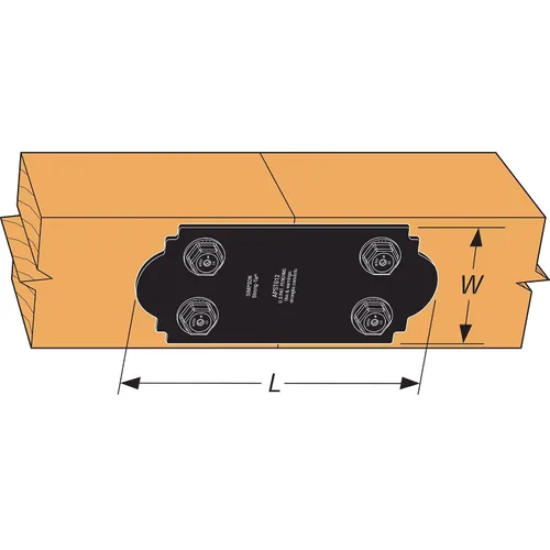 Vista 3 de Simpson Strong-Tie APST612 Acentos para exteriores - con sujetadores requeridos