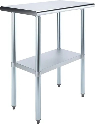 Vista 31 de Mesa de trabajo de acero inoxidable, mesa de metal