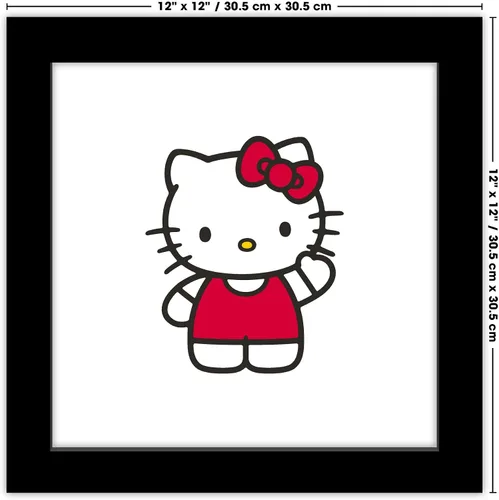 Vista 7 de Trends International Gallery Pops Hello Kitty - Póster de pared con diseño de Hello Kitty, 12 x 12 pulgadas, versión de marco negro