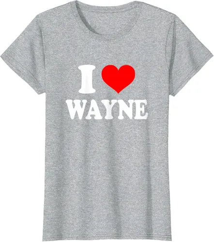 Vista 24 de Wayne - Camiseta I Heart Wayne - I Love Wayne, Negro, S